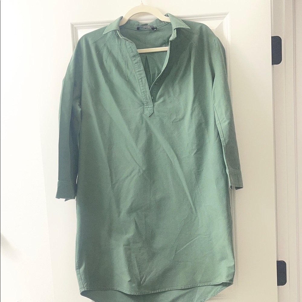 Pomander Place Green Long Sleeve Dress